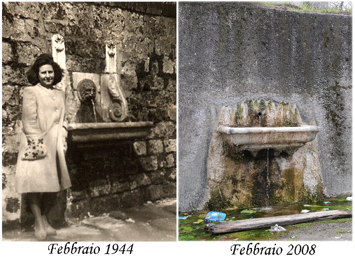 Alla fontana ieri e oggi